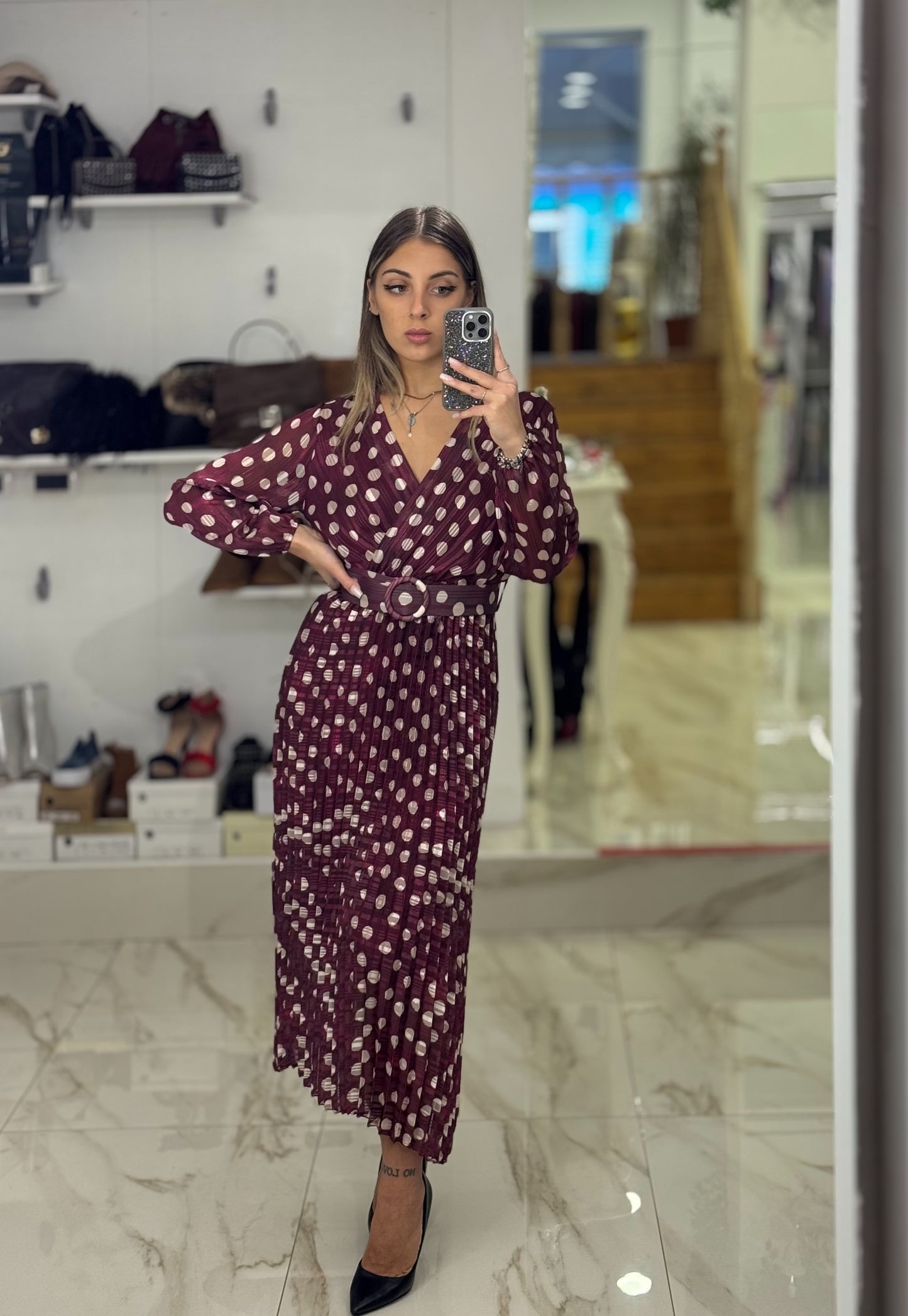 Vestito Pois 11389
