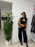 Jeans Leo Glam - Black