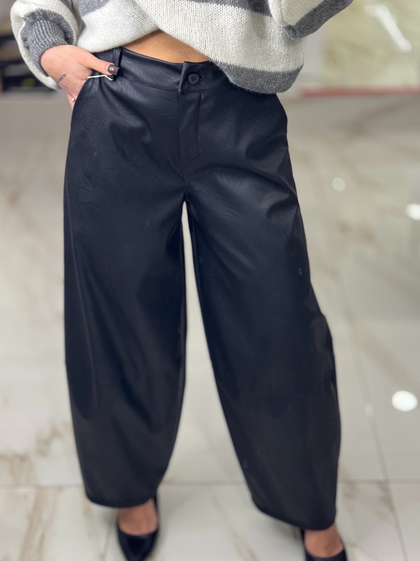 Pantalone Ballon Ecopelle