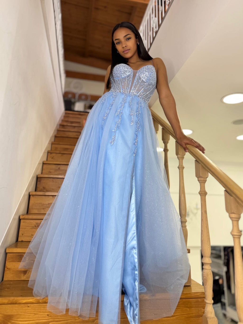 Abito Cerimonia “Celeste” – Azzurro Polvere