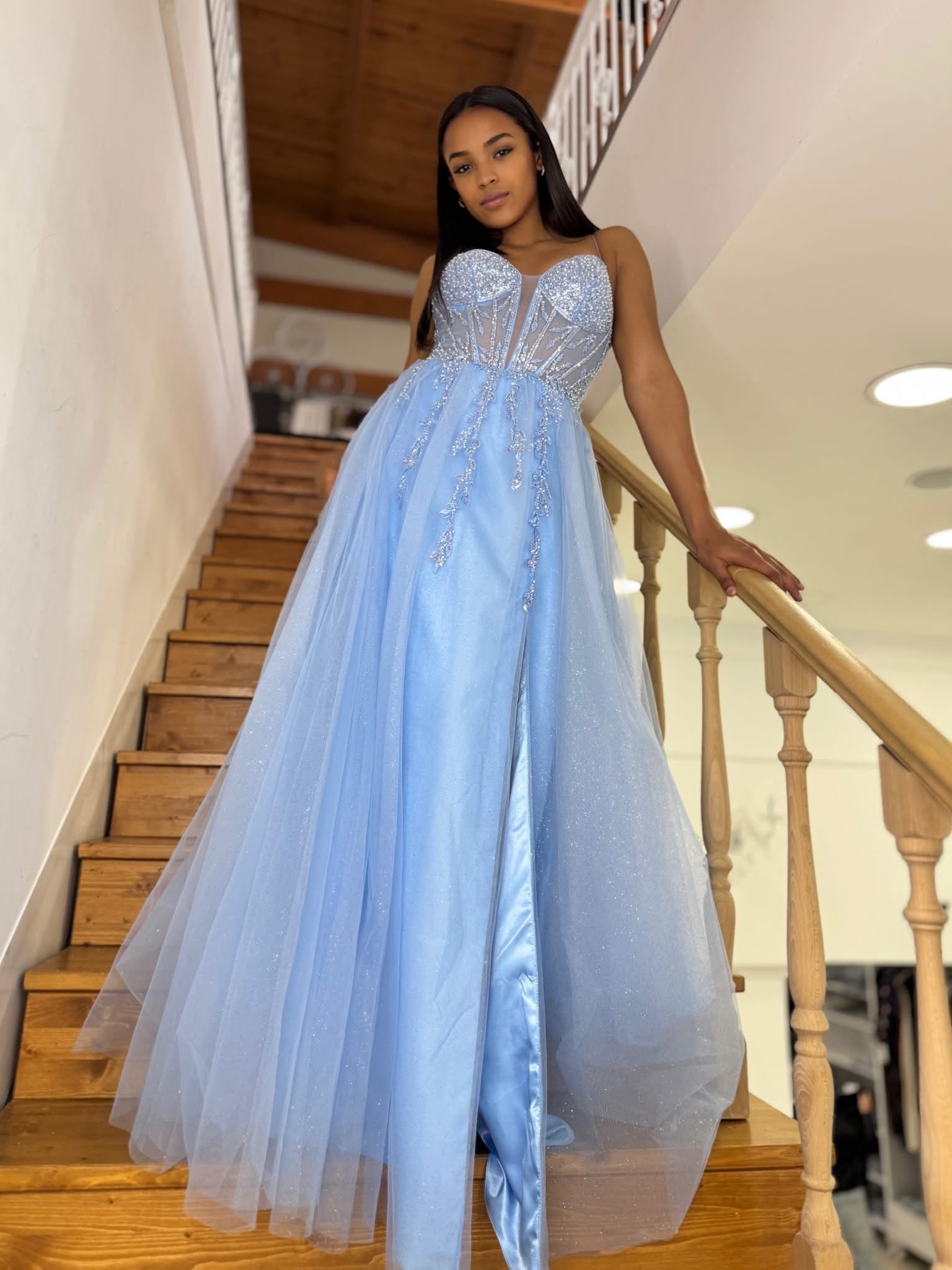 Abito Cerimonia “Celeste” – Azzurro Polvere