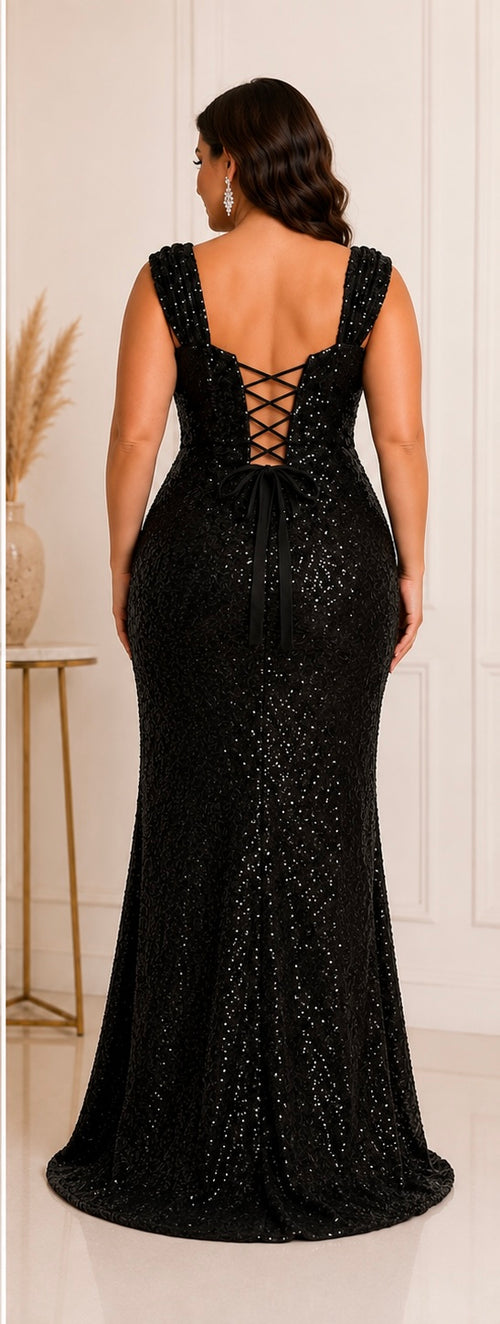 Abito Cerimonia “Aurora” - Curvy Nero